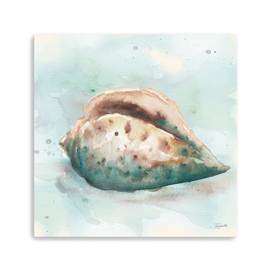 Watercolor Shells I Canvas Giclee